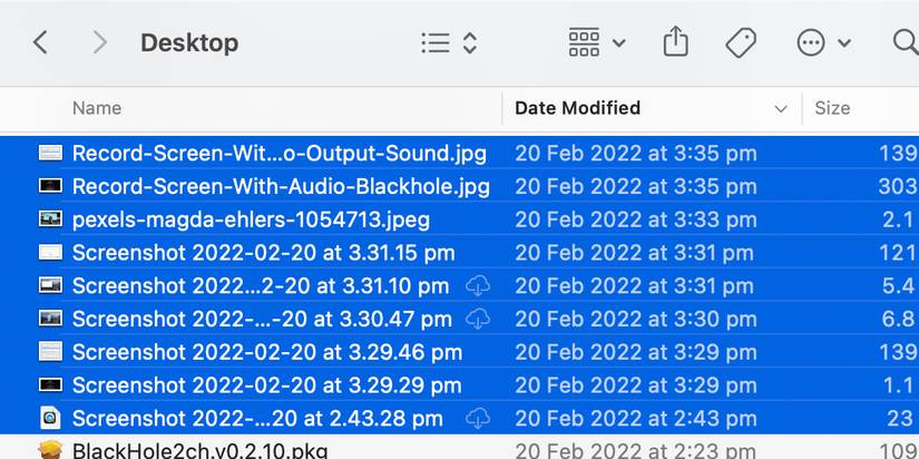 Select Multiple Files in Sequence