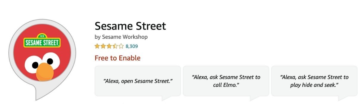 Sesame Street Amazon Alexa 