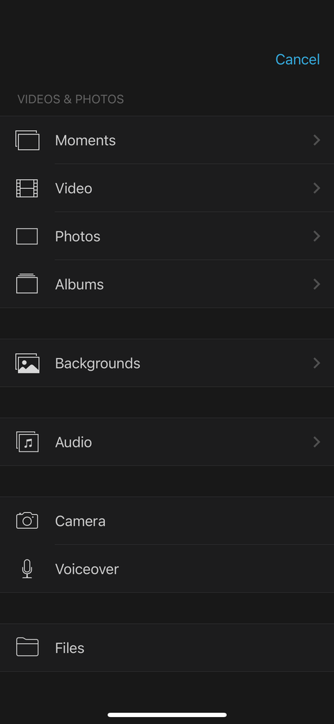 add photo into iphone imovie 