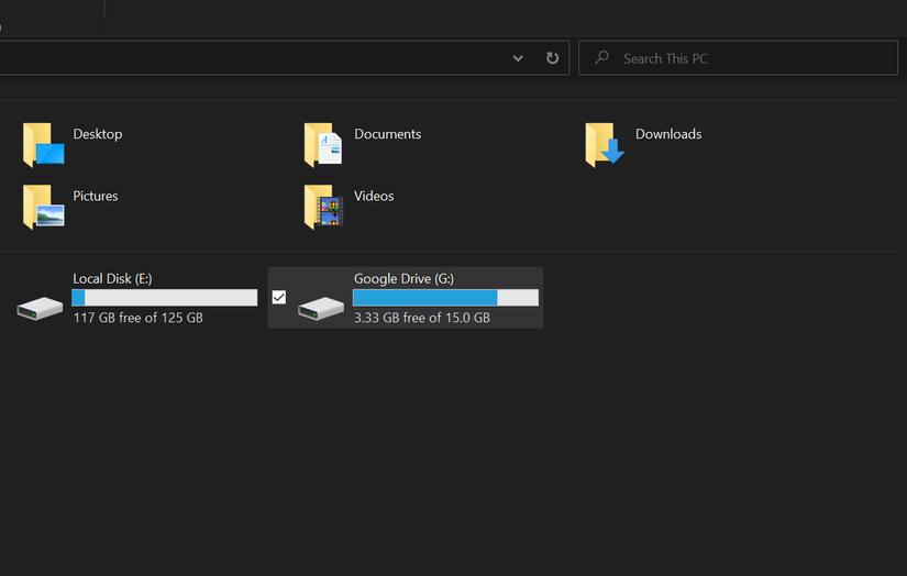 Google Drive in Windows Explorer