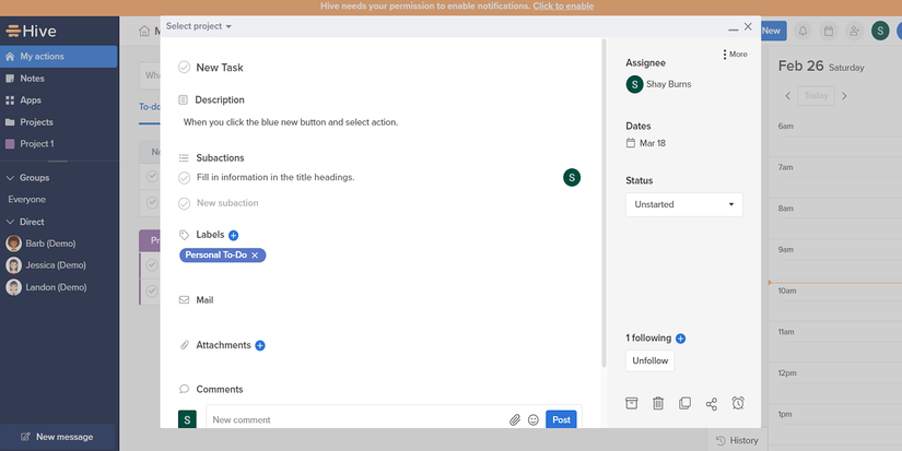 How to Use Hive for Task and Project Management