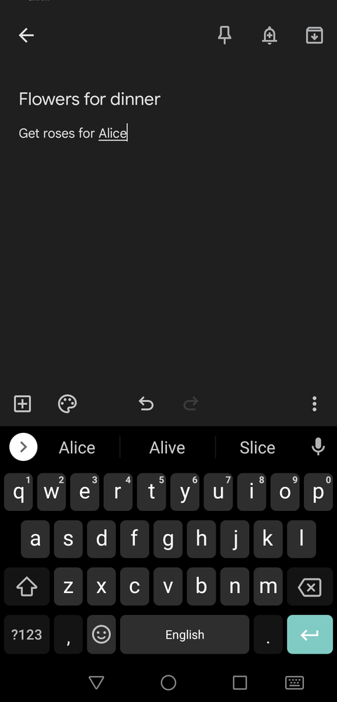 name and description reminder