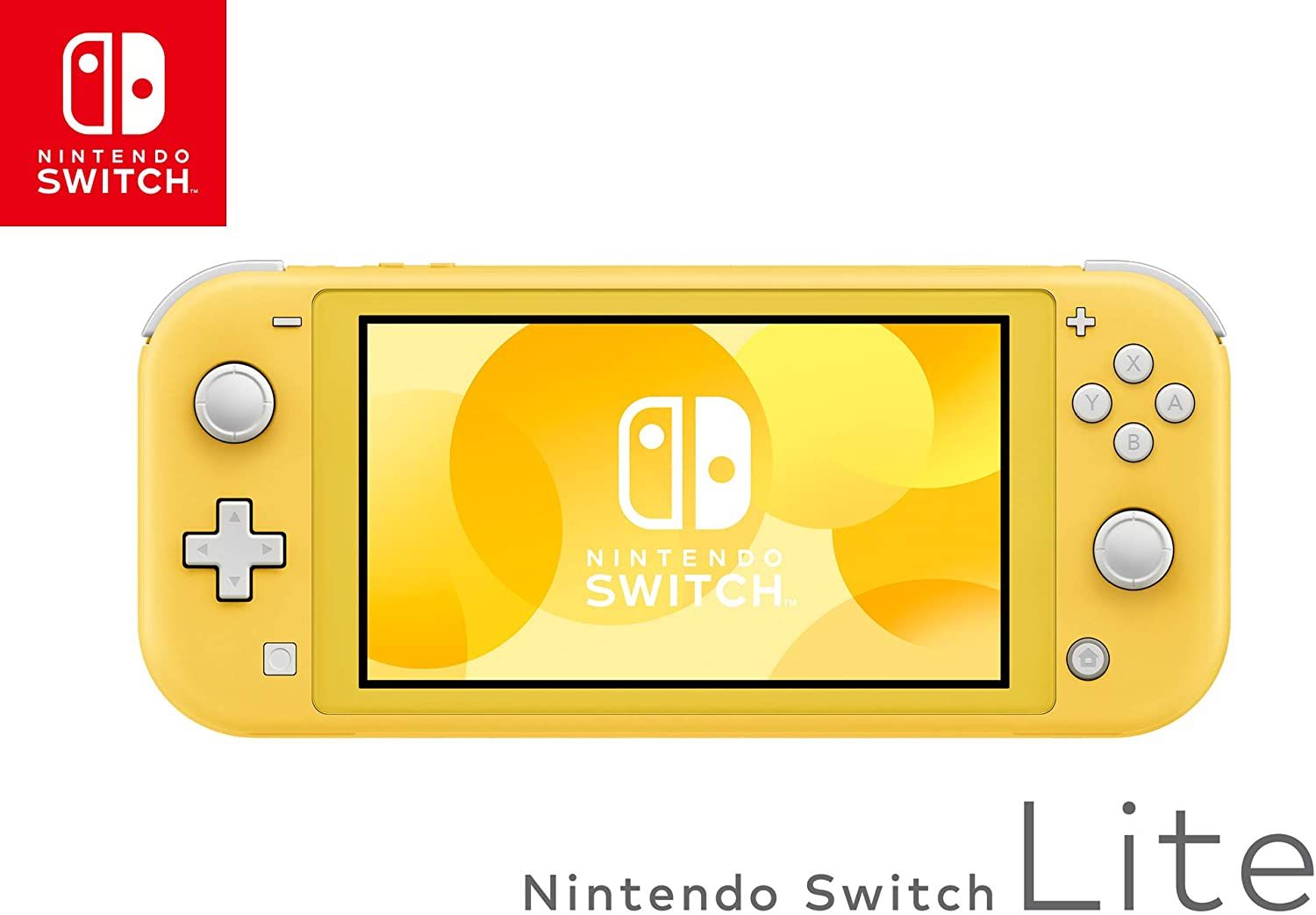 A yellow-colored Nintendo Switch Lite