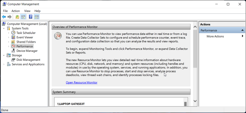 How to Open the Windows 11 Performance Monitor