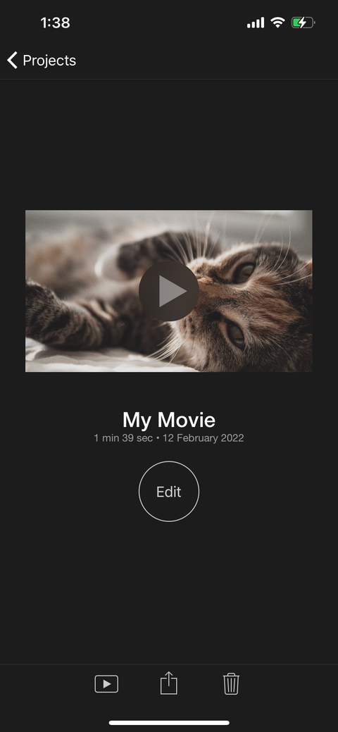 save slideshow in iphone imovie