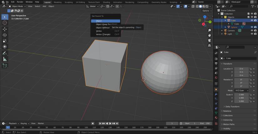 How to Group Objects in Blender