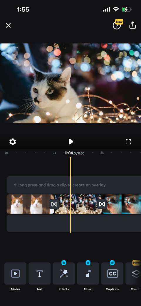 make slideshow in iphone splice app 
