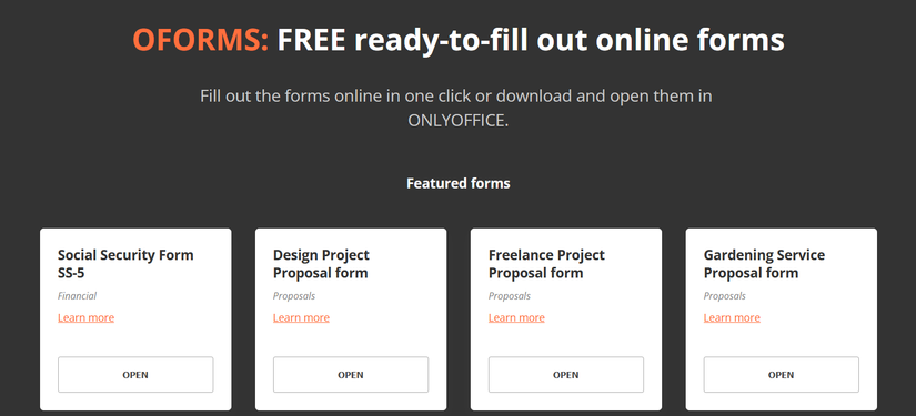 OnlyOffice marketplace