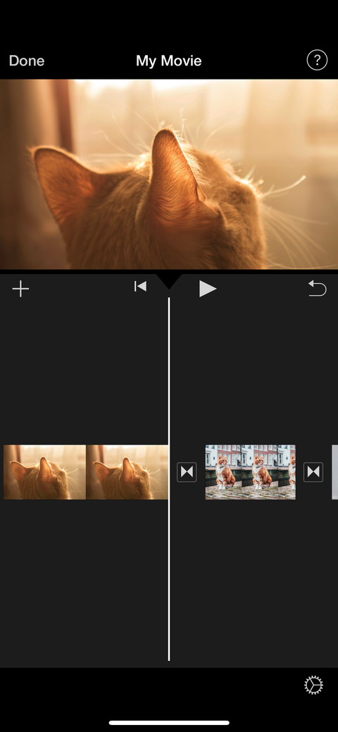 iphone imovie project