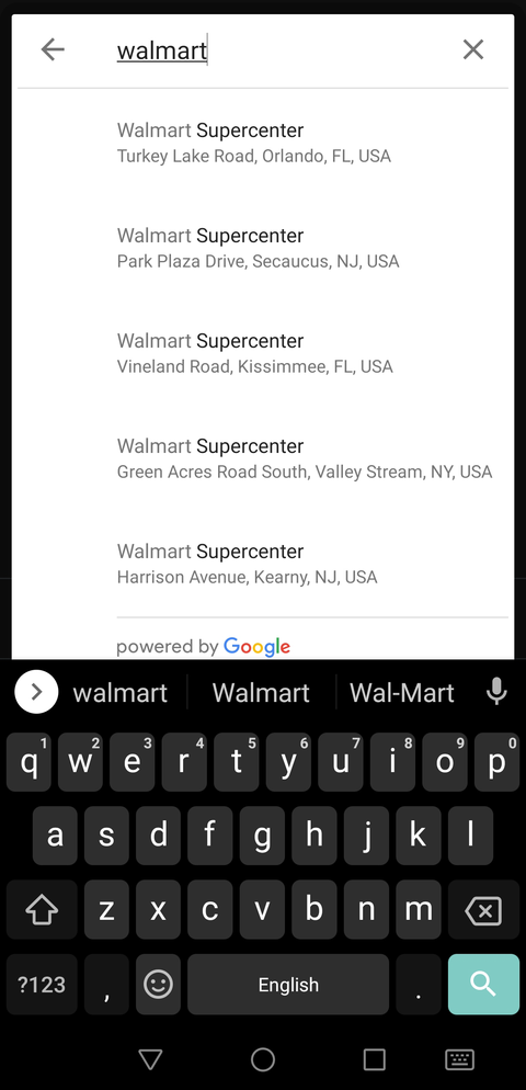 Walmart location