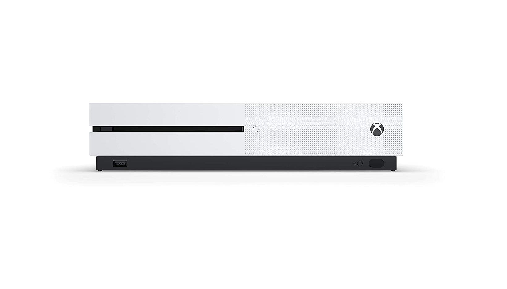 View of Xbox One S from the front