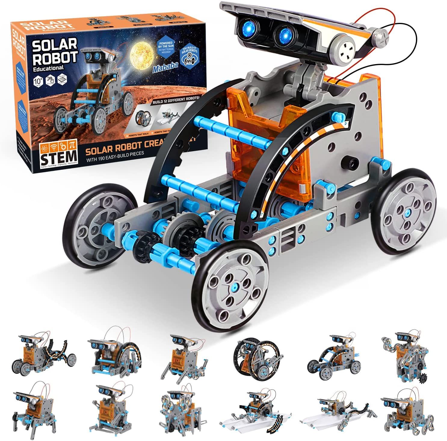 12-in-1 Solar Robot Building Kit