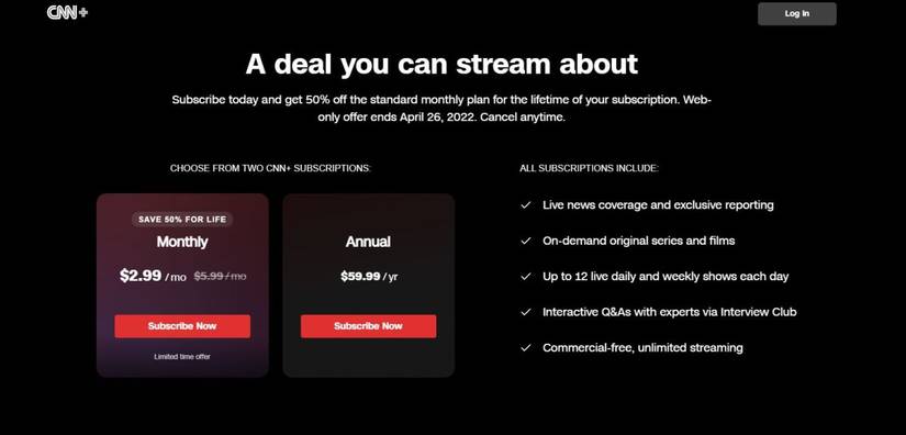 How to Get CNN+ at Half Price for Life (Limited Time Offer)