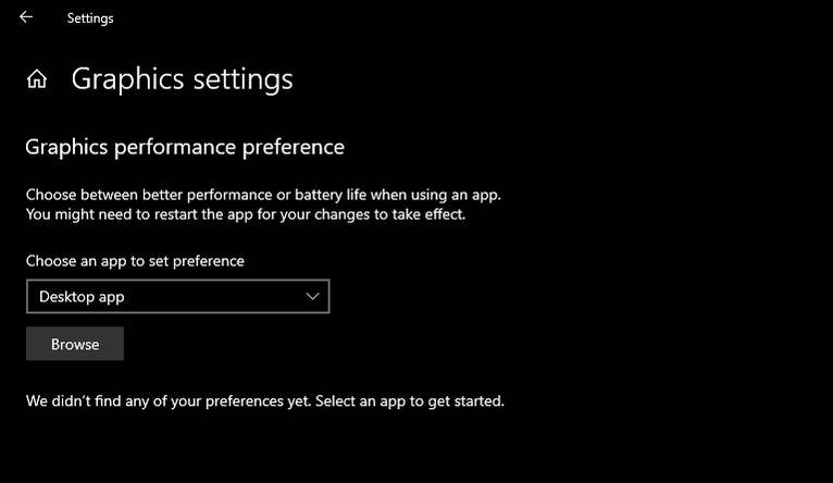Windows Desktop Application Graphics How to Choose a Preferred GPU for Apps on Windows 10