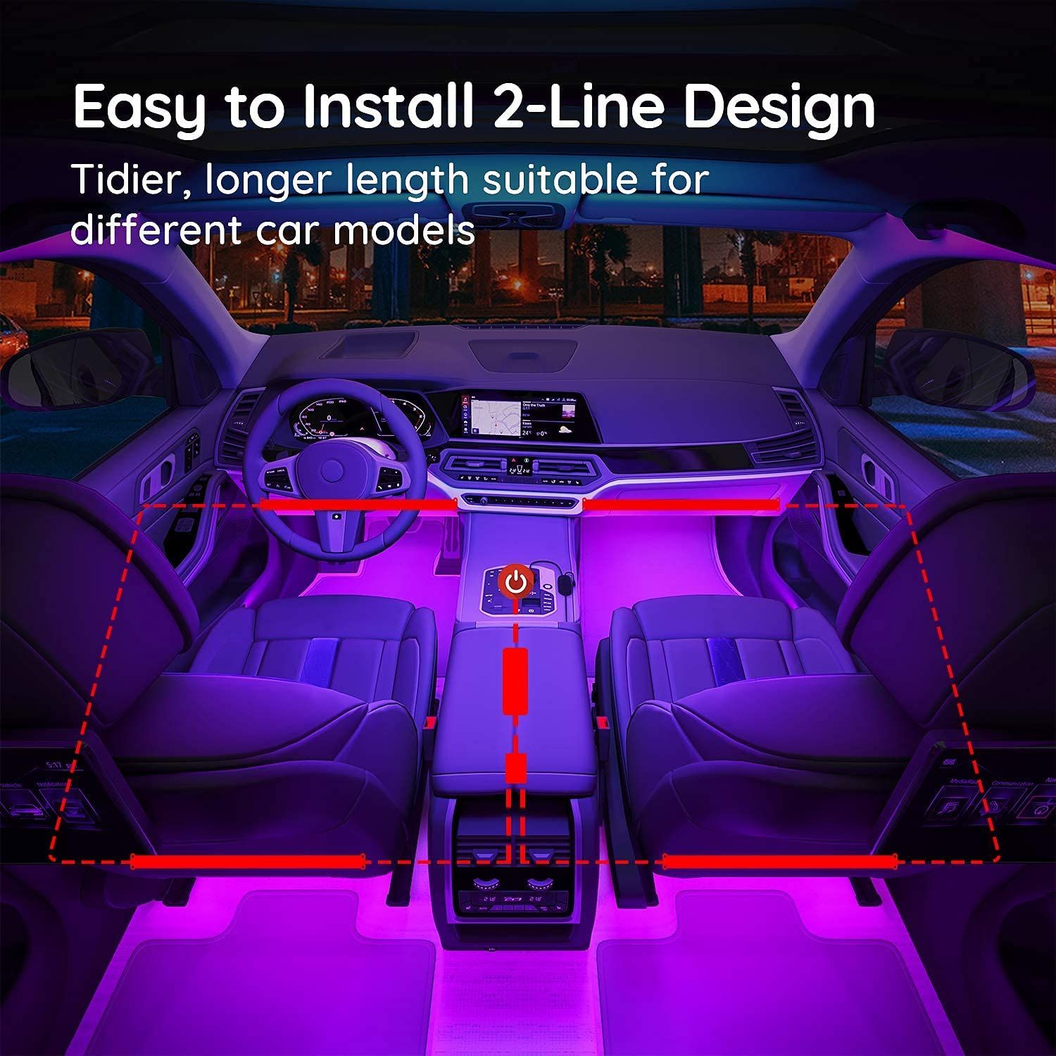 Govee Smart Car Lights design