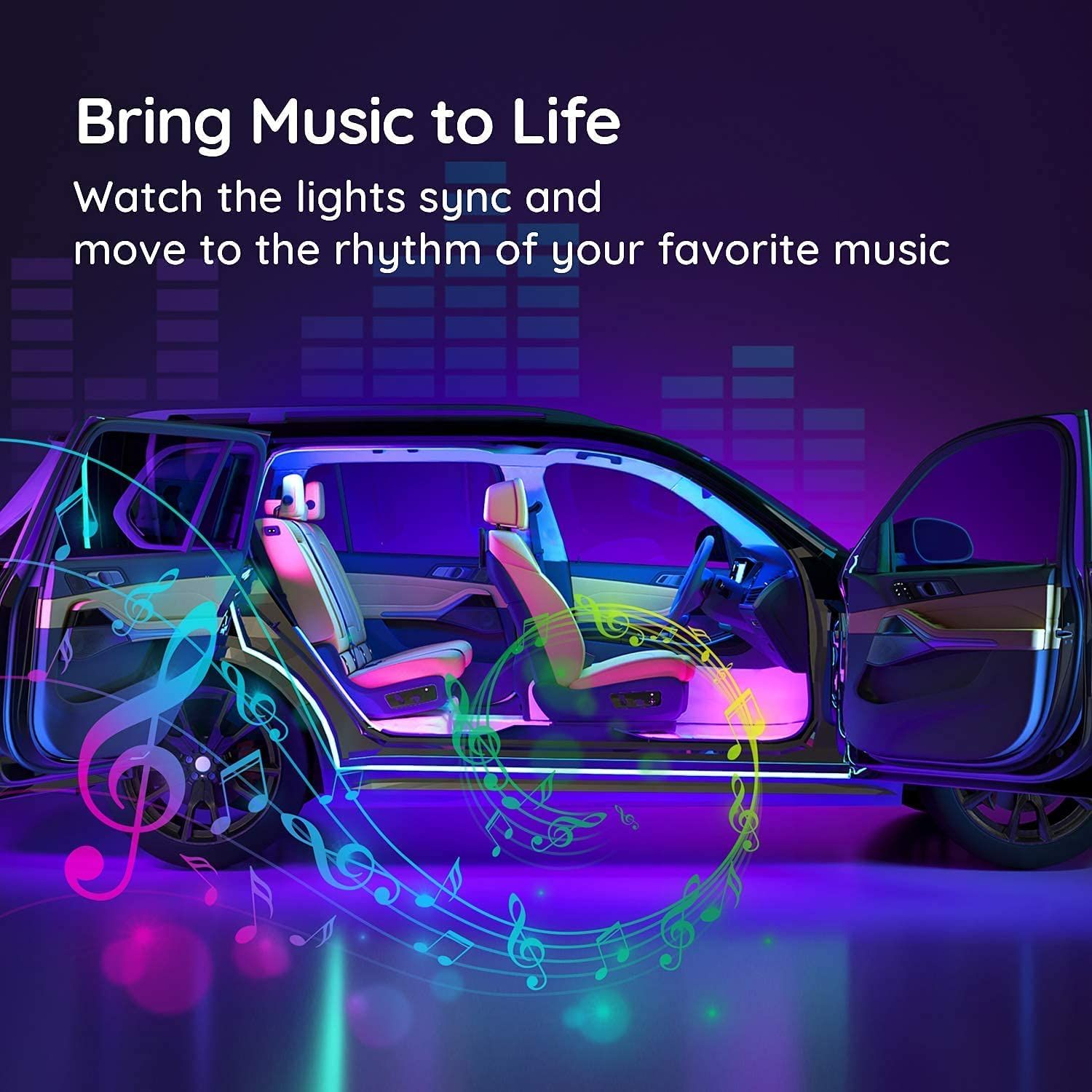Govee Smart Car Lights music