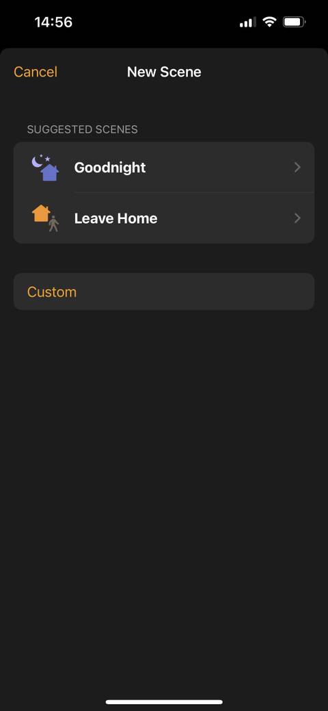 HomePod mini New Scene setting