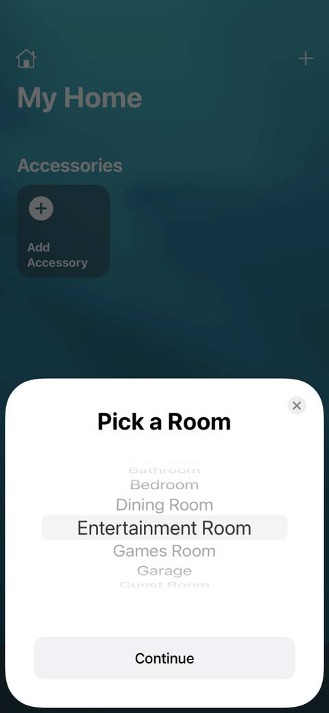 HomePod mini installation pick a room