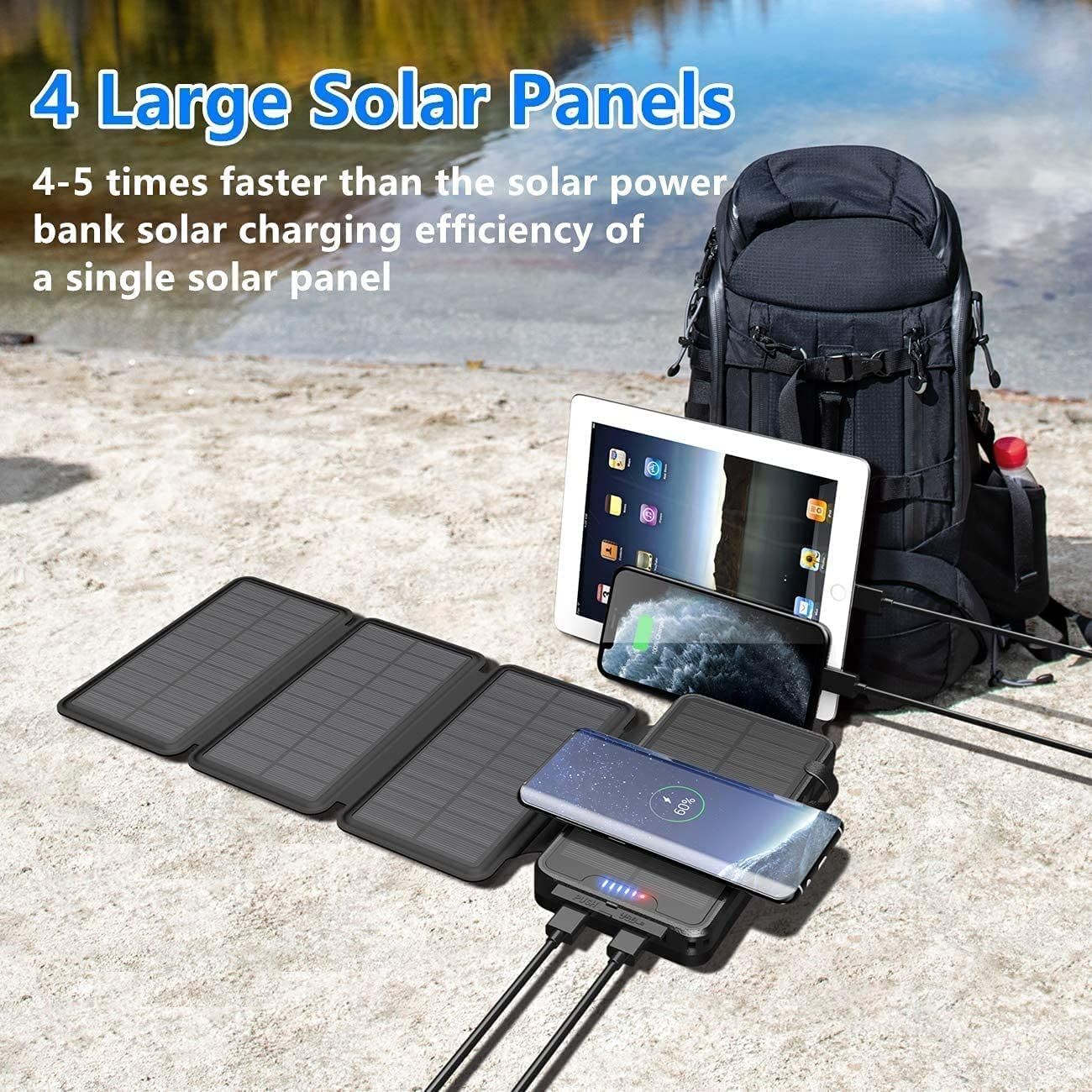 QiSa Solar Charger with solar panels