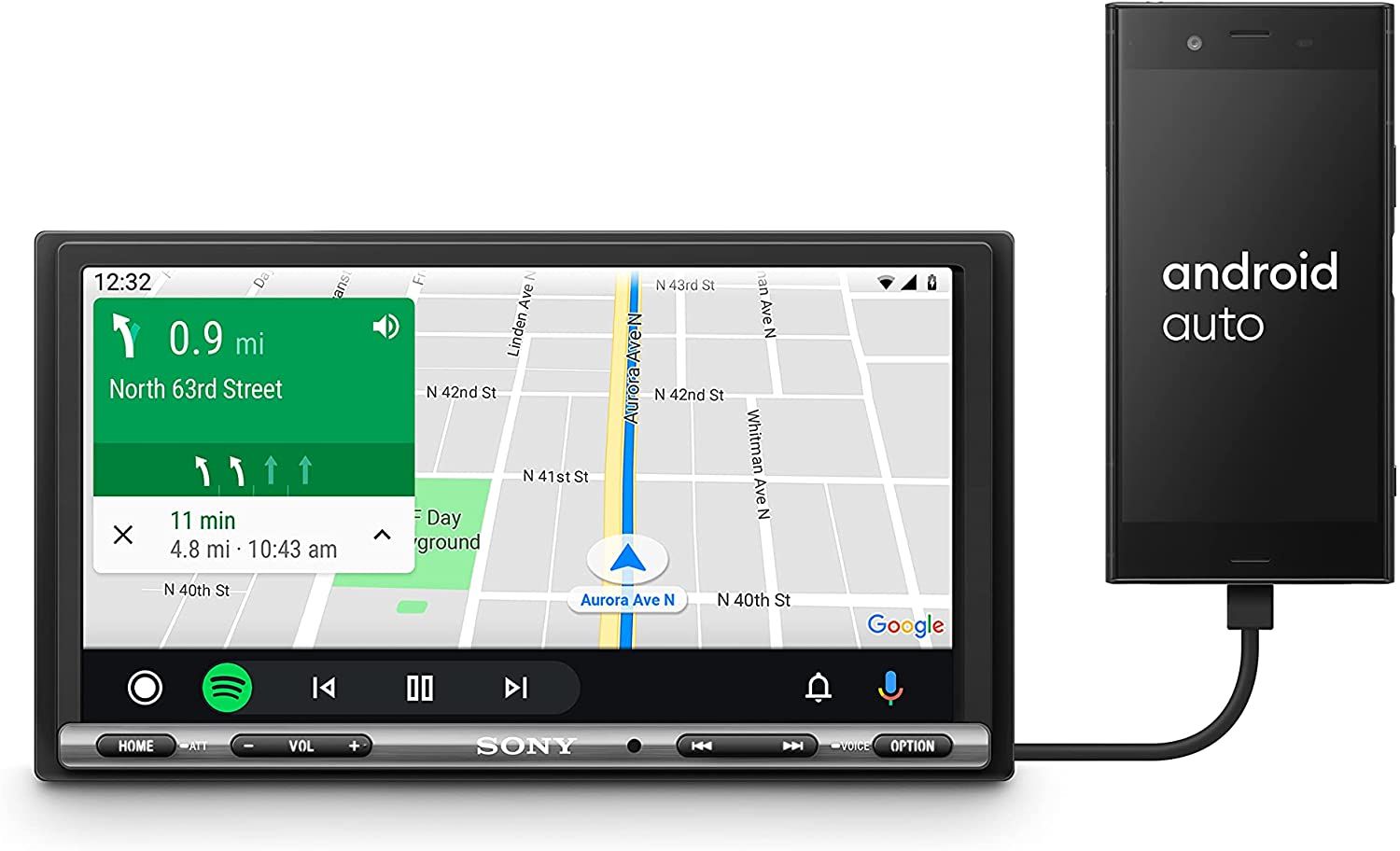 Sony 6.95 Inch android auto
