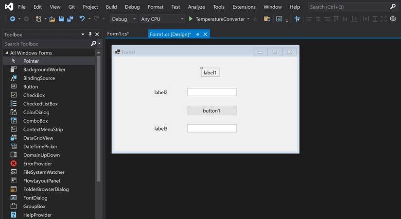 How to Create Your First Windows Forms (Winforms) Application in Visual ...
