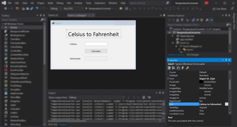 How to Create Your First Windows Forms (Winforms) Application in Visual ...