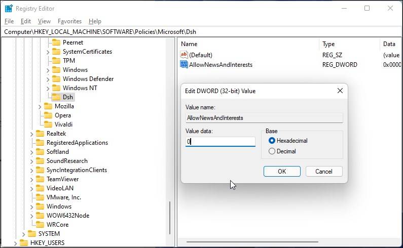 How to Remove the Weather Widget From Windows 11 Taskbar