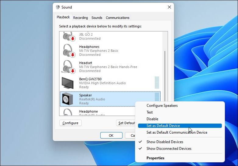 6 Ways to Switch Sound Output Device in Windows 11