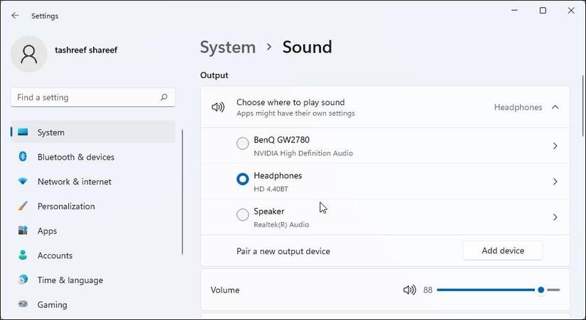6 Ways to Switch Sound Output Device in Windows 11