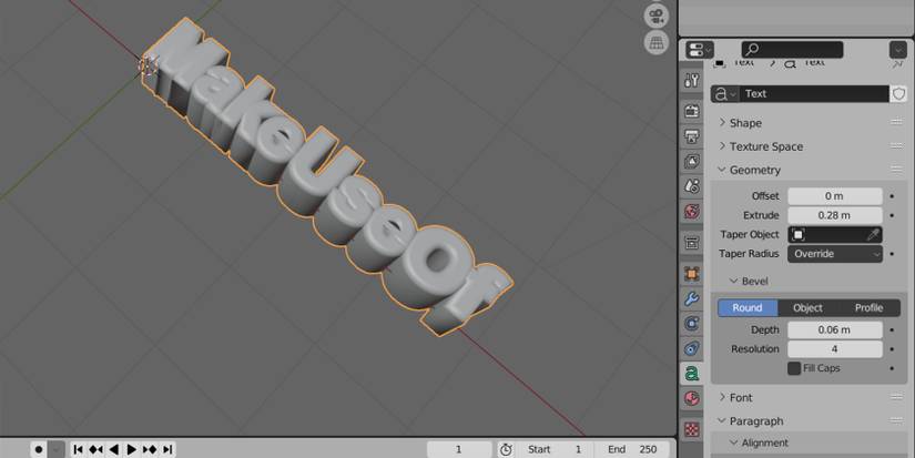 How to Create 3D Text in Blender