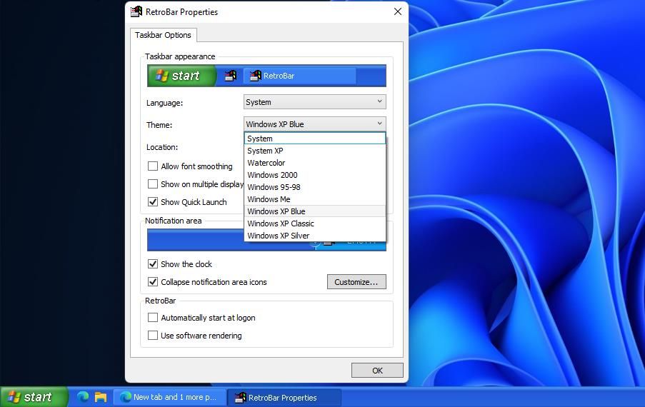 How to Revive the Windows 95 and XP Taskbars in Windows 11