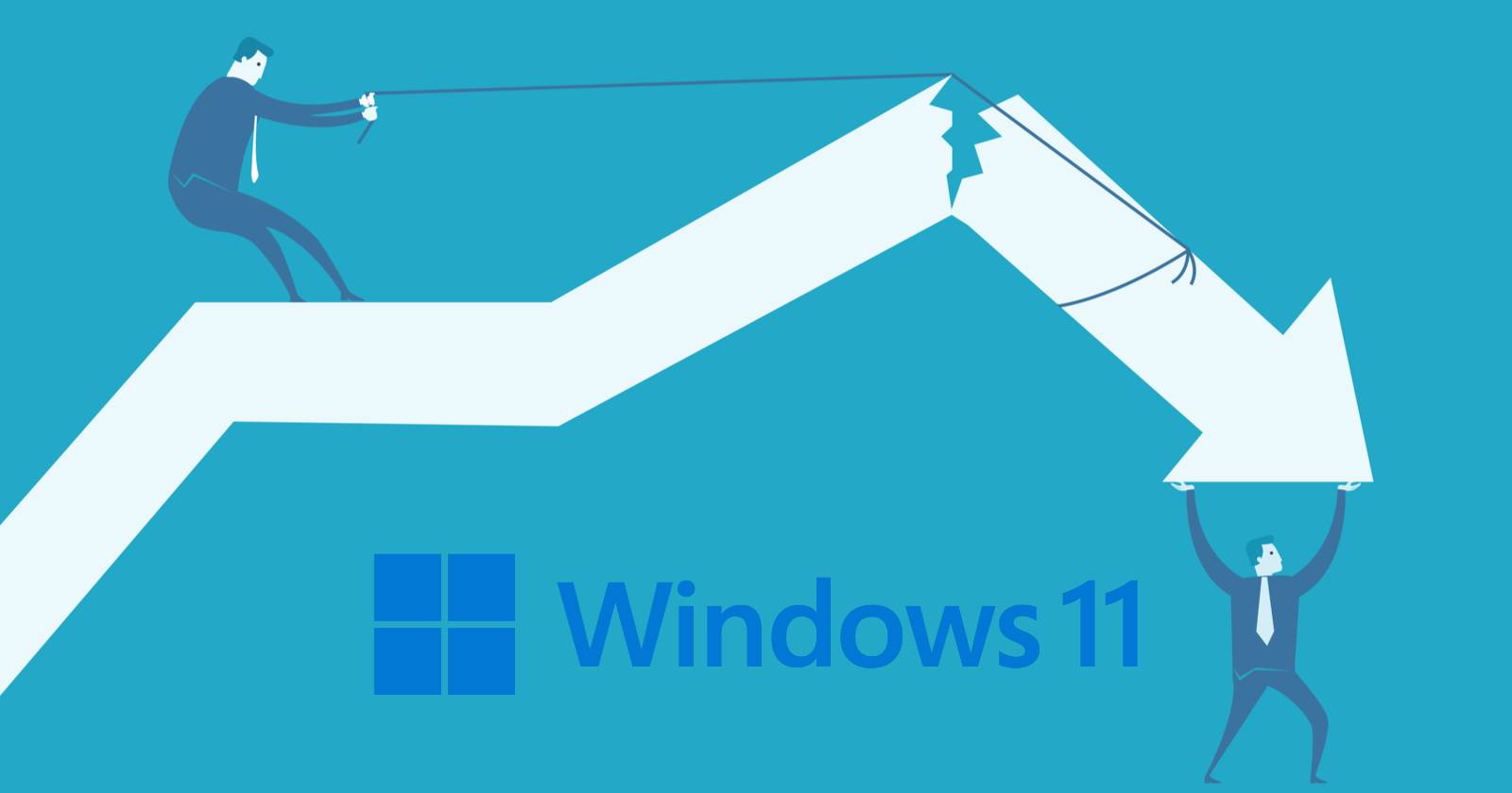 Uh Oh! Windows 11's Growth Just Plateaued Hard
