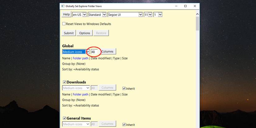 How to Change Folder View Globally in Windows 10