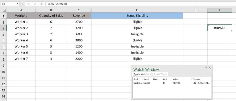 Excel Table Window Explication How to Understand Excel Formulas Step By Step