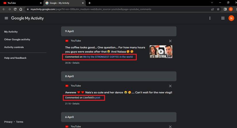 Tap On Video Link Under Your Comment 
