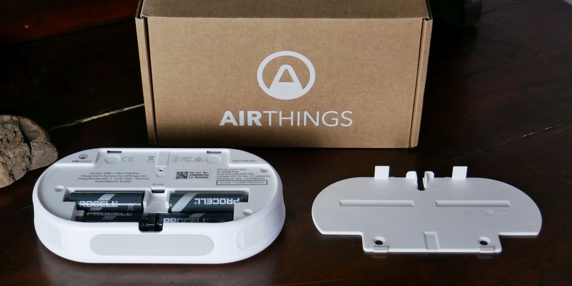Airthings View Pollution Open Back Plate