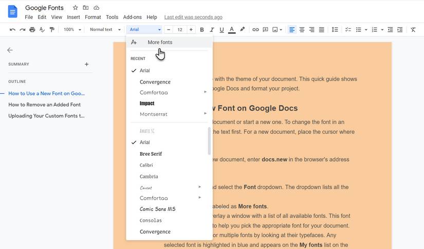 How to Add Fonts to Google Docs