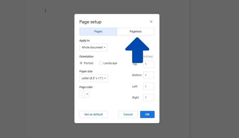 How to Make Documents Pageless in Google Docs