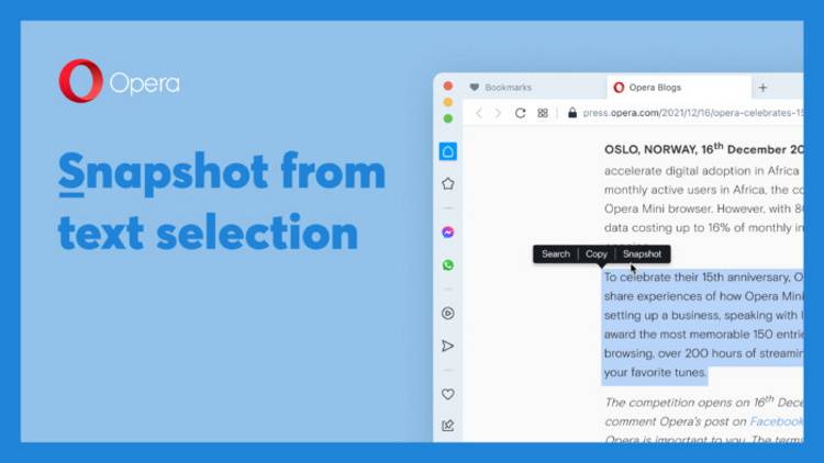 3 Useful New Features in Opera 86