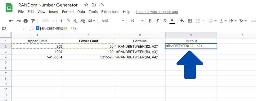 Random Formula Generator How to Build a Random Number Generator in Google Sheets