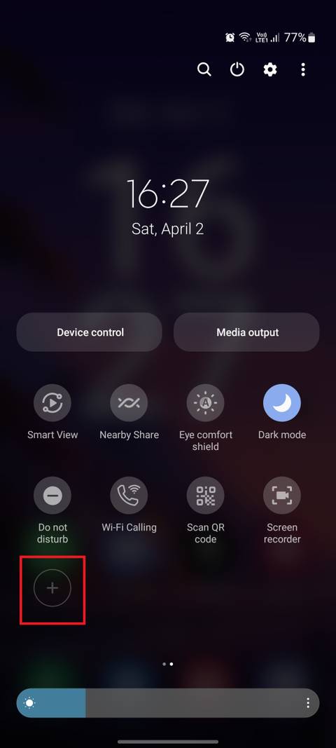 Samsung quick settings add buttons