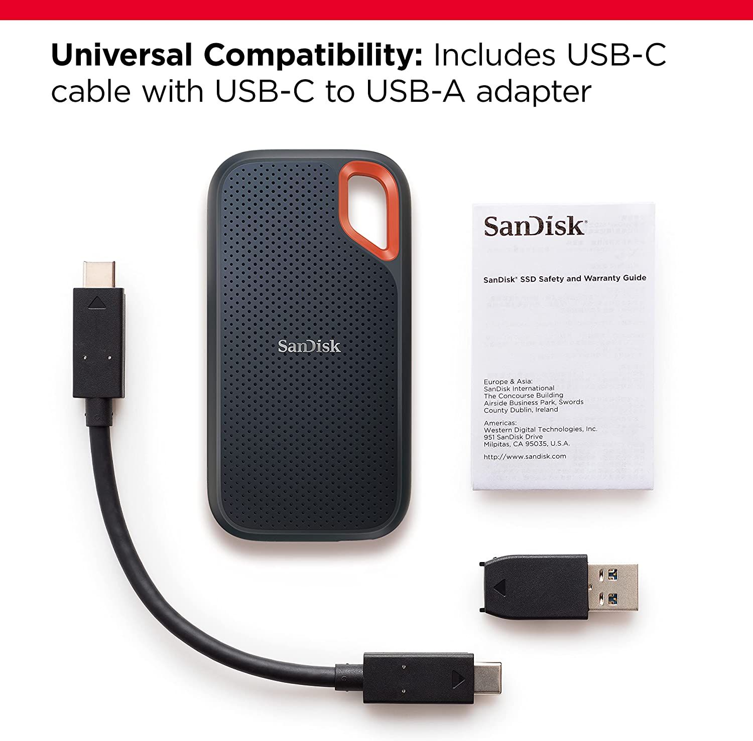 SanDisk 1TB Extreme Portable External SSD USB-C