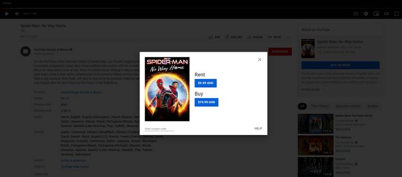 Spider Man 3 Rent How to Buy or Rent Movies on YouTube