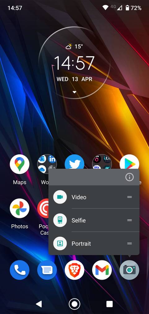 How to Put a Shortcut to Your Selfie or Video Camera on Your Android ...