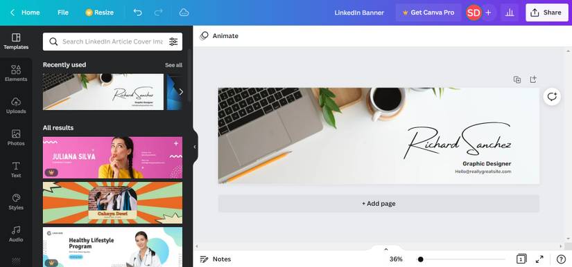 How to Create a Professional LinkedIn Banner Using Canva