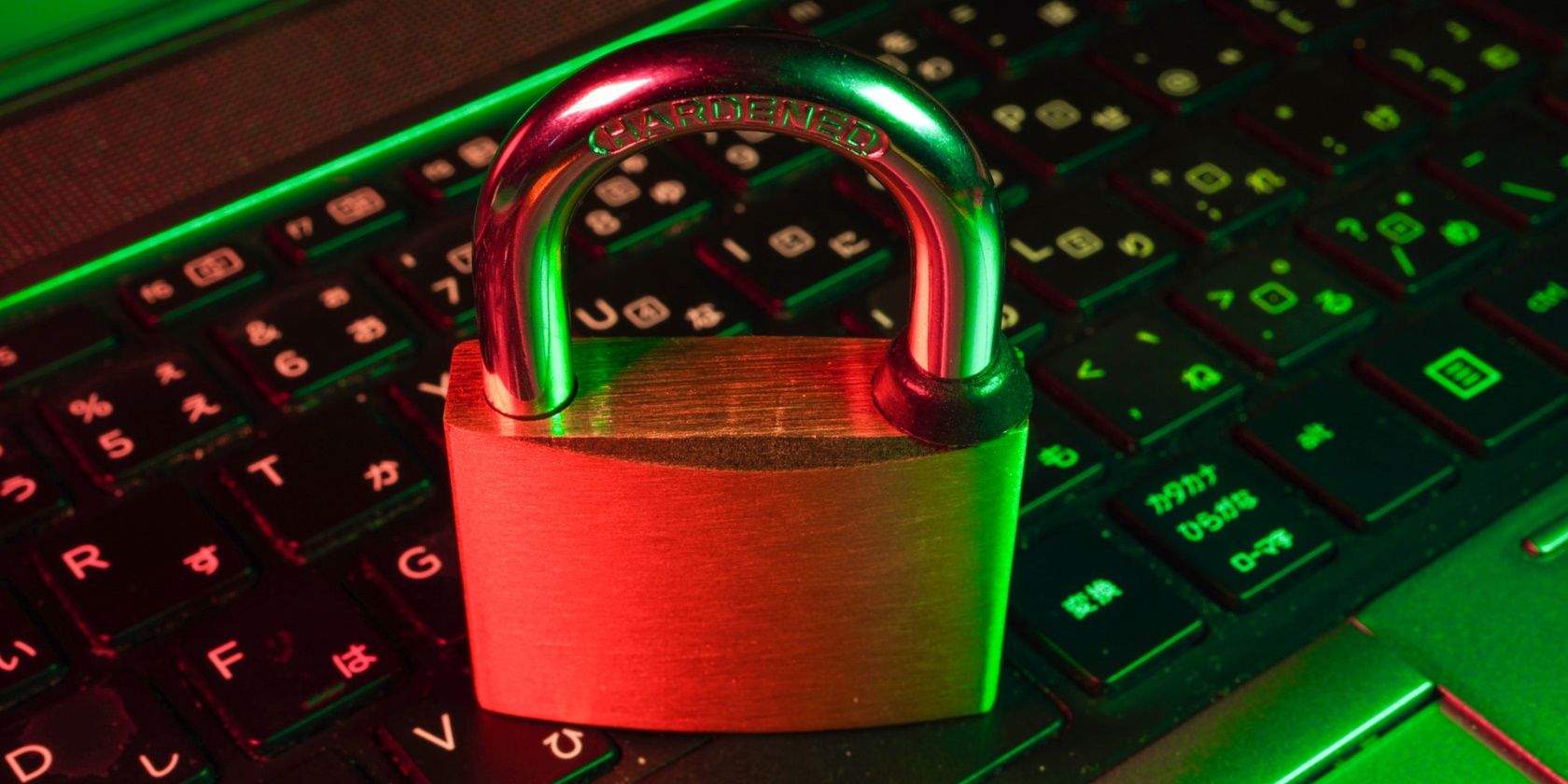 Lock on a laptop