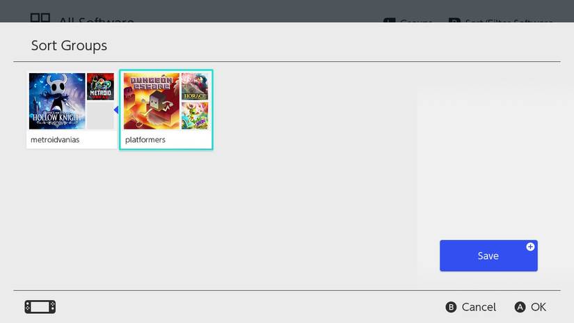 How to Organize Nintendo Switch Games Into Groups