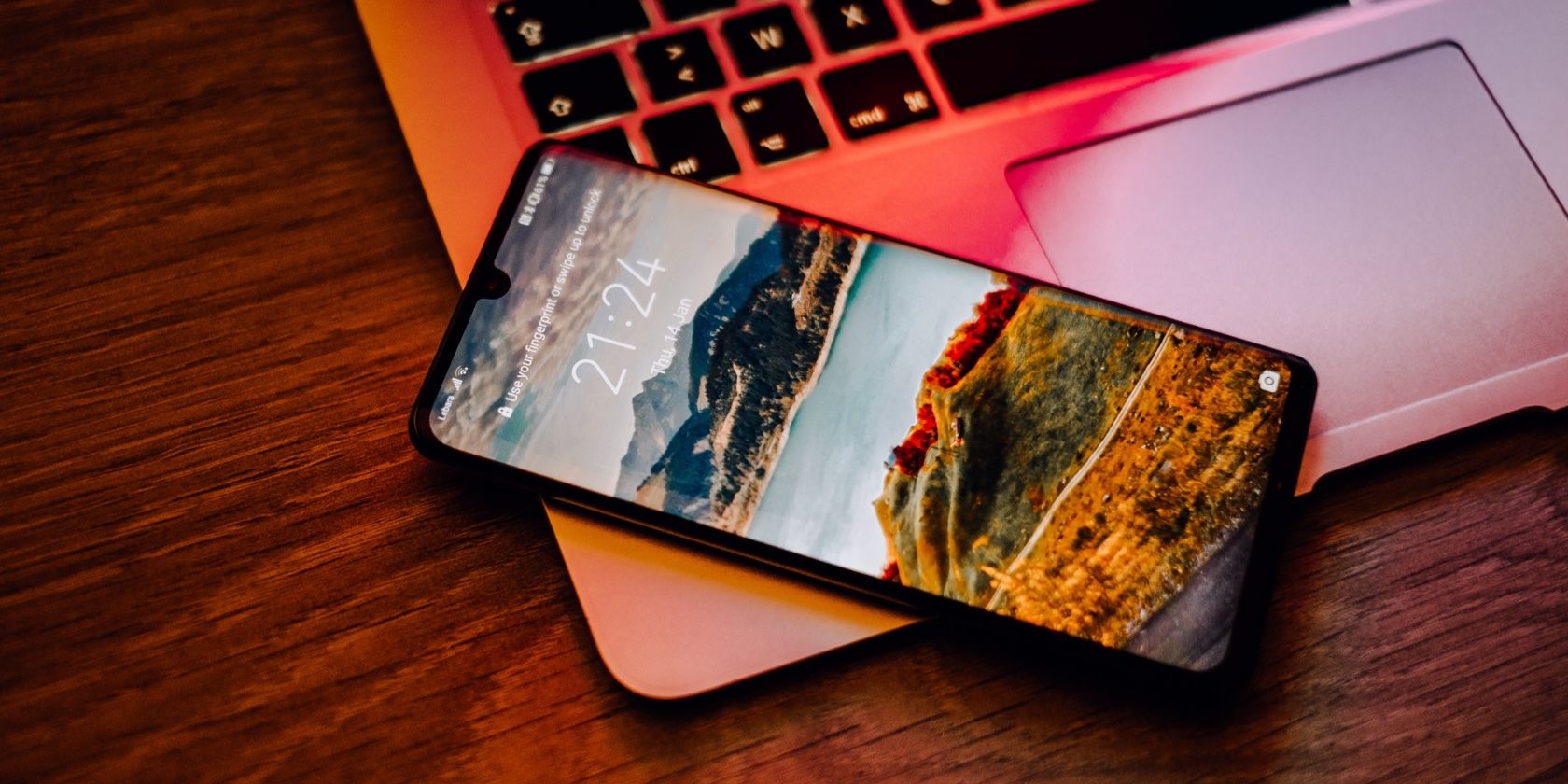 phone and laptop