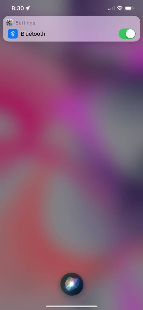 Siri turn on bluetooth
