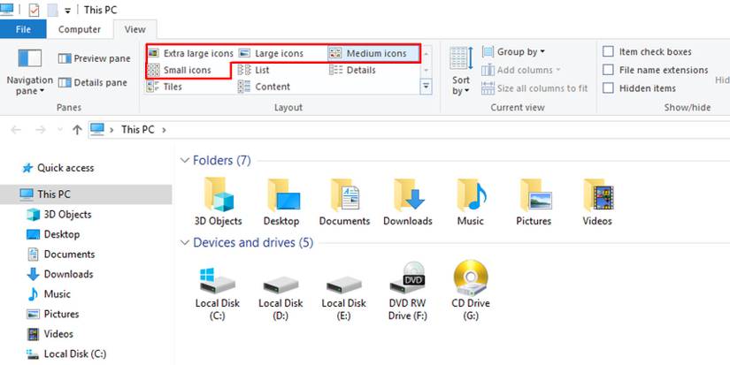 How to Recover the Drive Storage Usage Bar in Windows 10